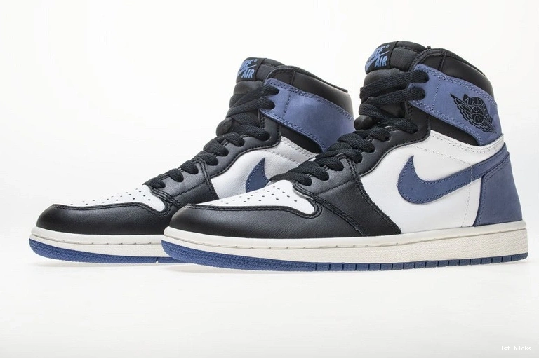 555088-115 OG Air Jordan Retro  High Blue 1 Moon 1009
